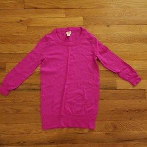 J crew hot pink sweater top
